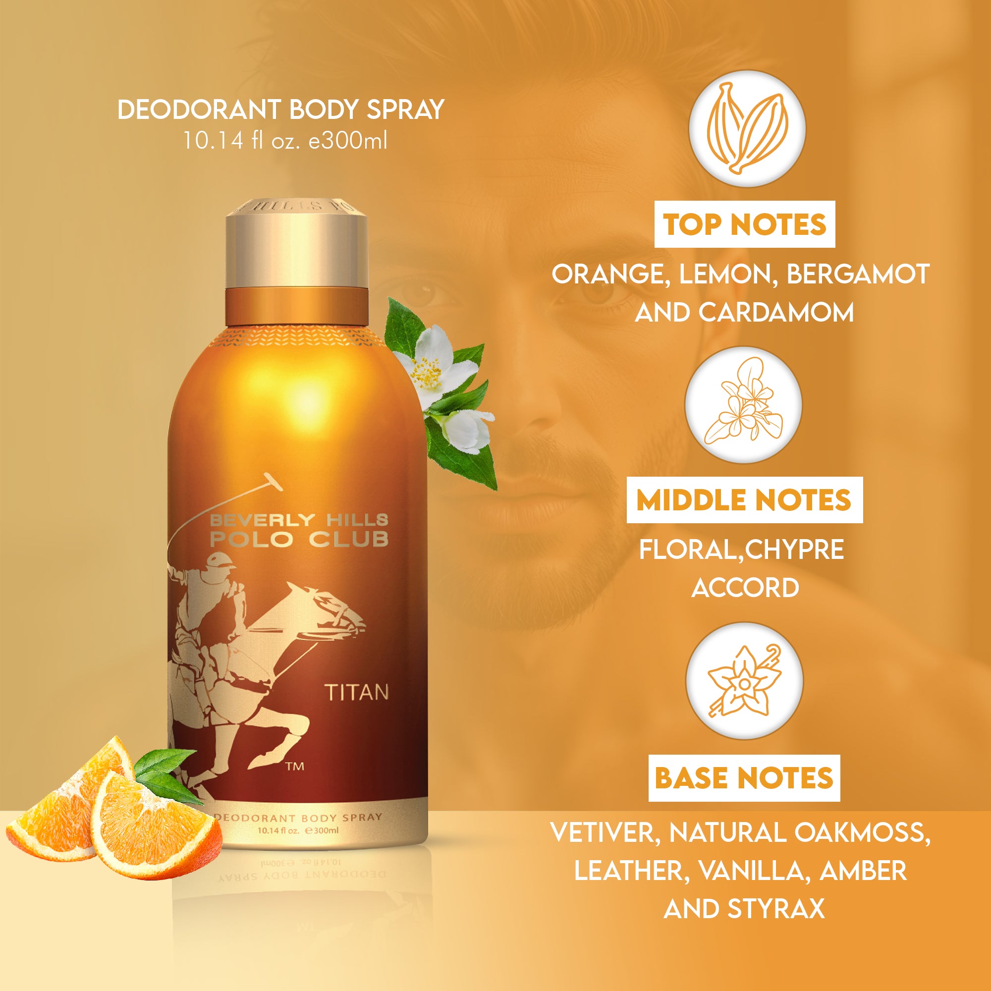 Prestige Parfum Body Spray - 300 ml, Deodorant for Men